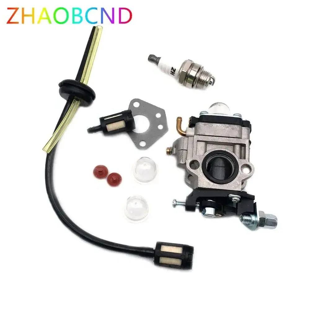 15mm Carburetor Kit For Brushcutter 43cc 49cc 52cc Strimmer Cutter Chainsaw Carb Accessories