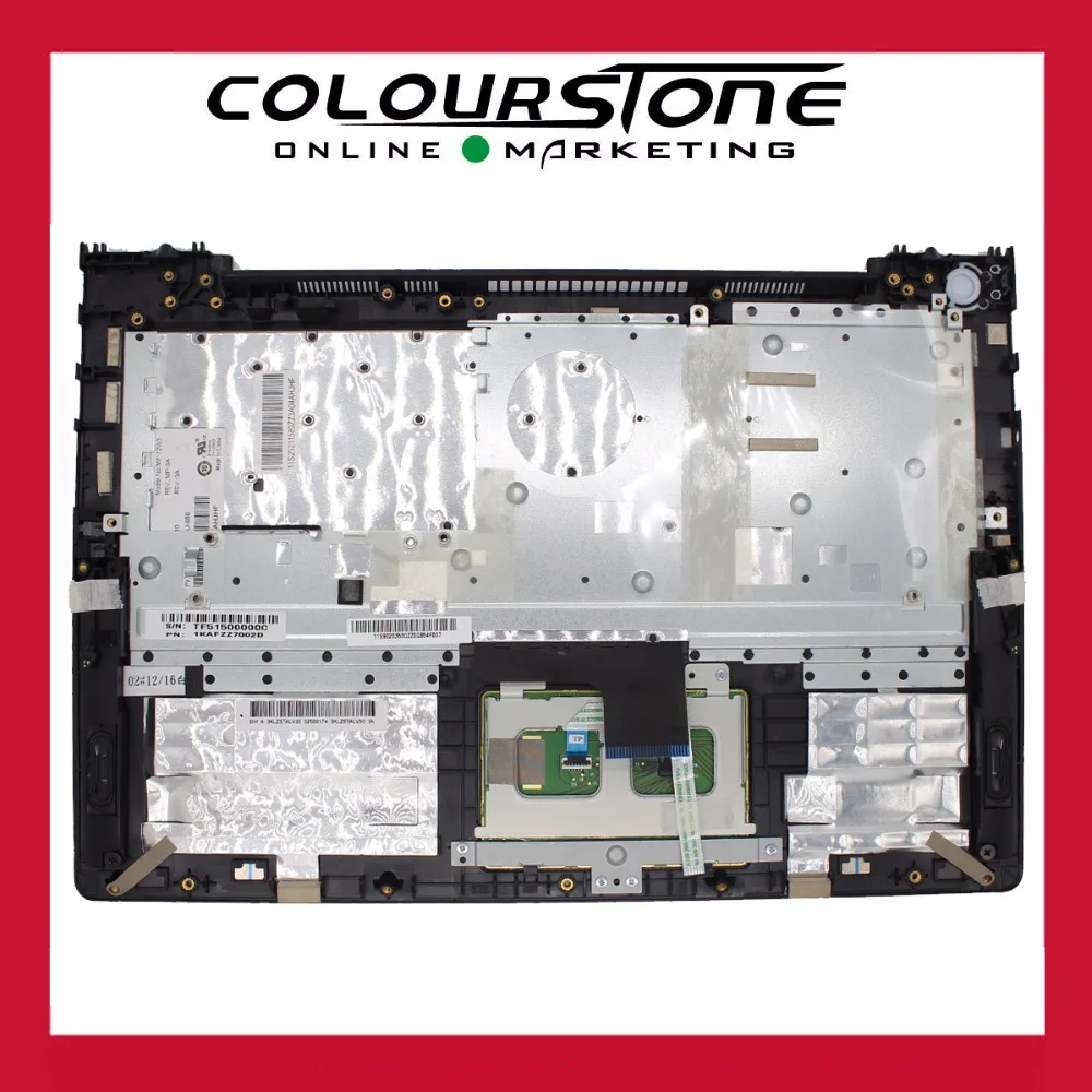 Teclado de reposamanos para portátil, cubierta negra para LENOVO U330 U330P