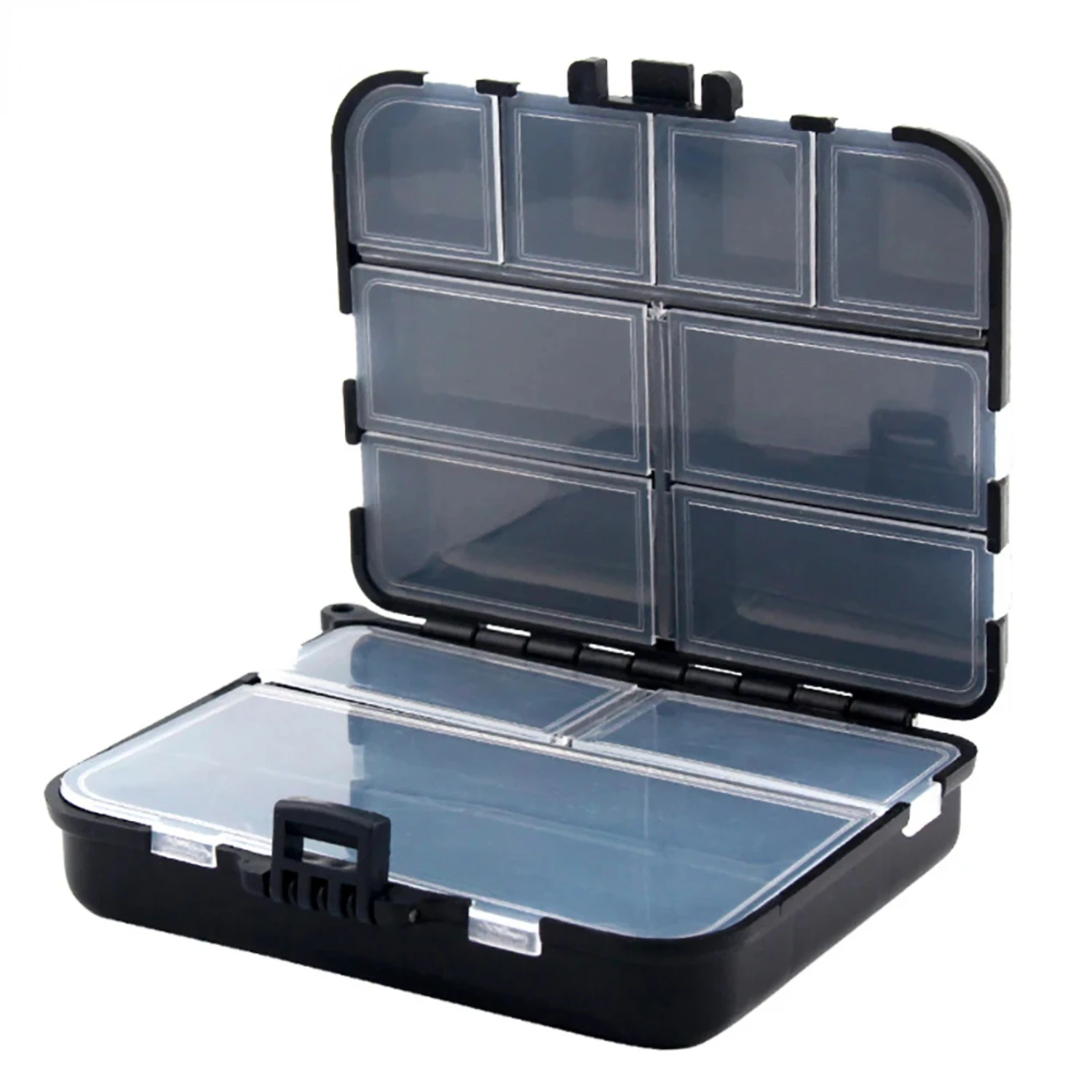 

Lightweight, Durable, and Compact Fishing Tackle Box: Convenient Storage Solution for Ideal Fishing Gear - 2 Layers, 12 Individu