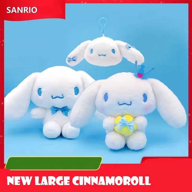 

Genuine Anime Sanrio Cinnamoroll Set Kawaii Plush Stuffed Toys Dolls Throw Pillow Plushies Peluches Birthday Party Gift For Girl