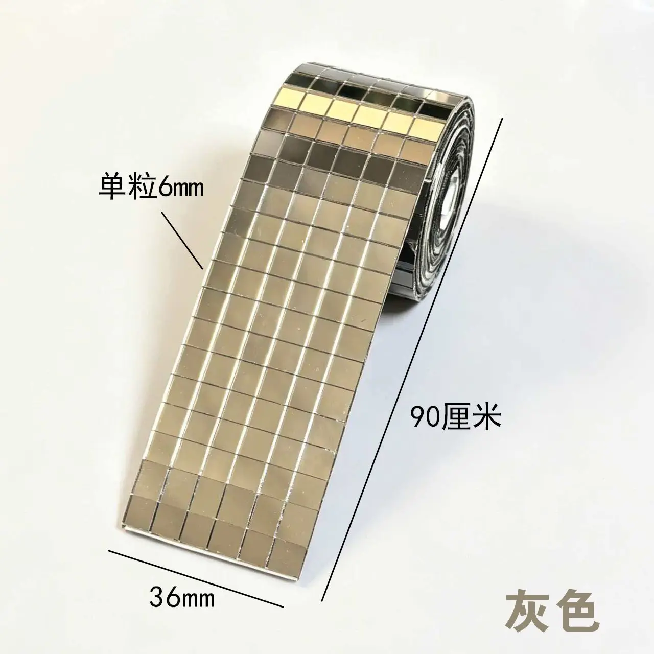 10 pcs glass self-adhesive DIY handmade mirror mosaic creative background wall sticker tile bathroom sticker