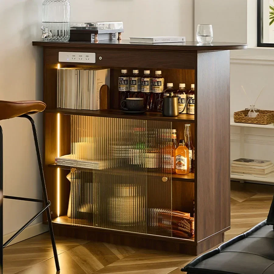 

Vintage Wine Cabinet Led Lights Wedding Design Cube Clear Glass Lattice Shelving Wine Rack Houses Vinotecas Boutique Furniture