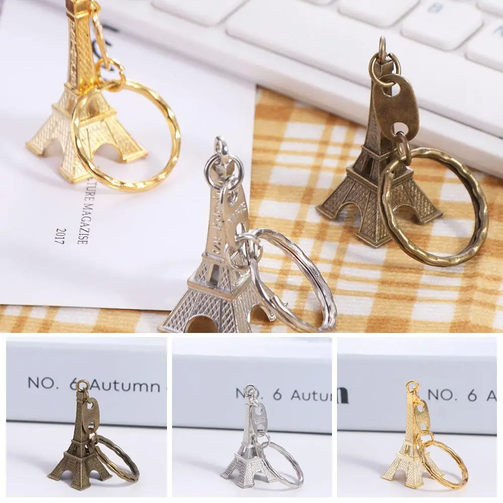 

Creative Vintage France Tower Keychain Alloy Fashion Eiffel Tower Bag Pendant Decoration Trending Paris Keyring Bag Hanging