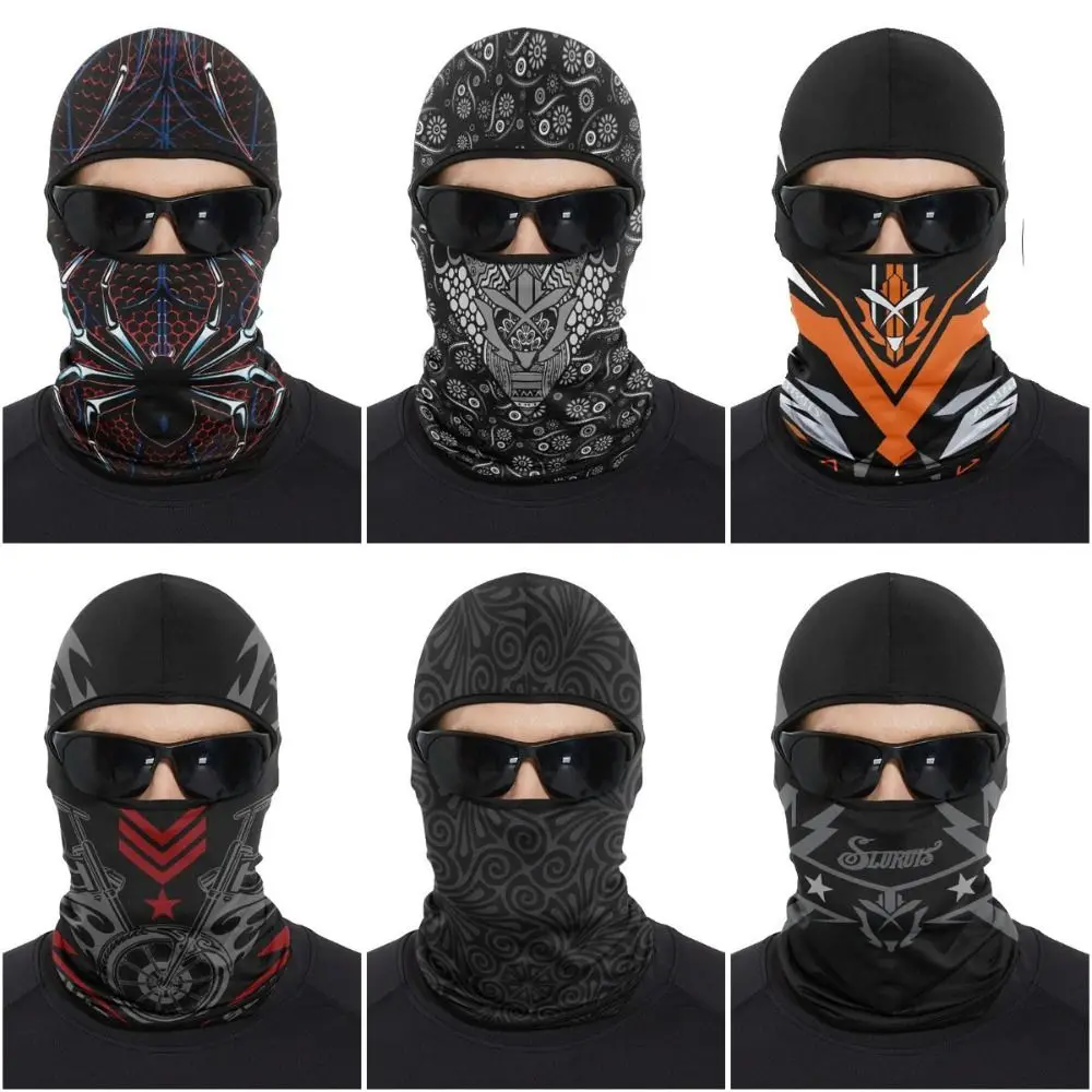 Funny Ape Mouth Skull Motorcycle Balaclava Breathable Portable Cycling Full Face Mask Lightweight Sun Protection Riding Headwear