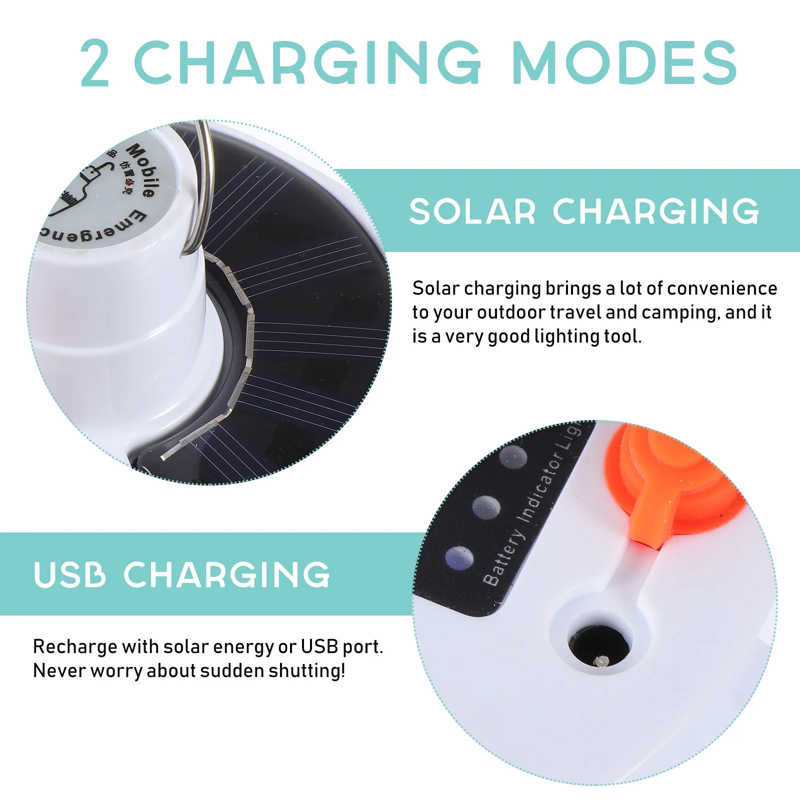 

Rechargeable Solar Ball Bulb Lamp ABS Plastic LED Camping Light Outdoor Emergency Foldable Lantern for Garden BBQ