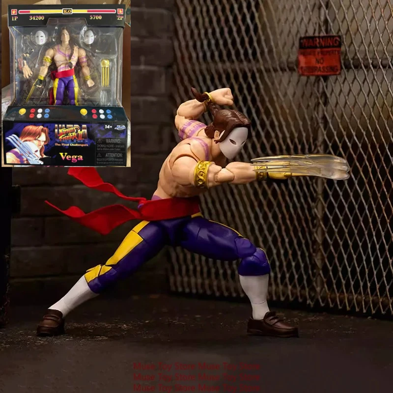 

New In Stock Original Jada Street Fighter Balrog Vega Anime Figure The Final Challengera Vega Action Figure Street Fighter Toys