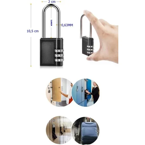 Mastercare Tudor 3 Tier Combination Padlock