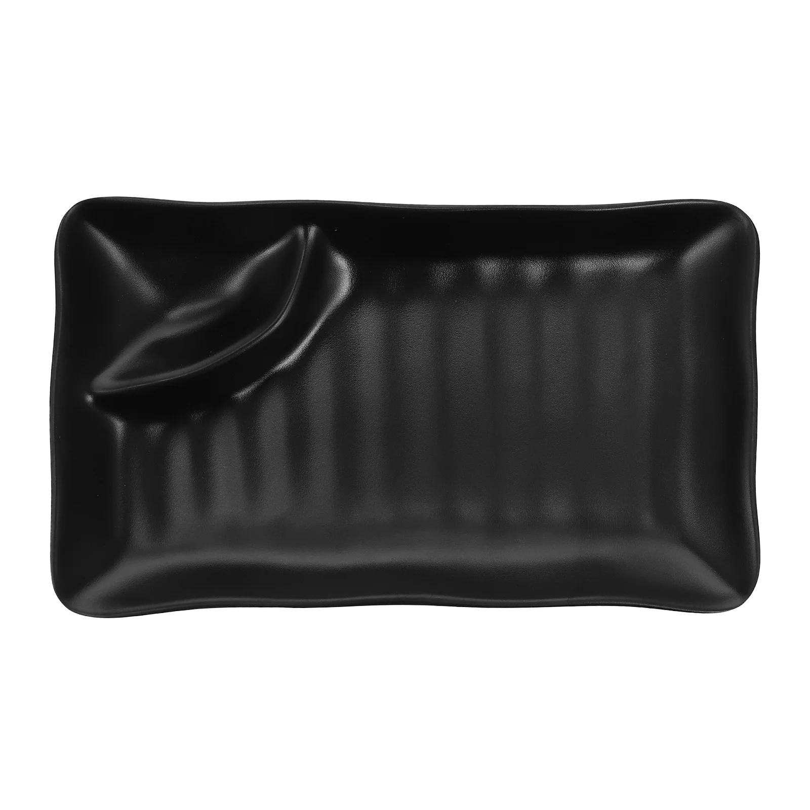 Plato de Sushi de estilo japonés, plato de bola de masa de melamina para salsa de soja, vinagre, inmersión, elegante bandeja para servir, juego de utensilios de cocina, 1 ud.