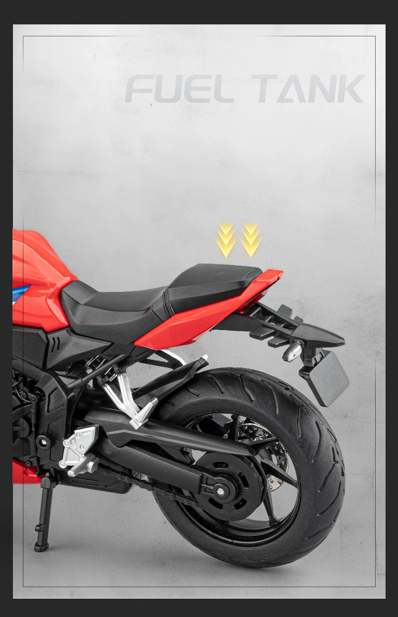 NEUES 1/12 CBR650R CBR650 Legierungs-Motorradmodell Sammlerstück Stoßdämpfer Offroad-Motorradmodell – Detail 4