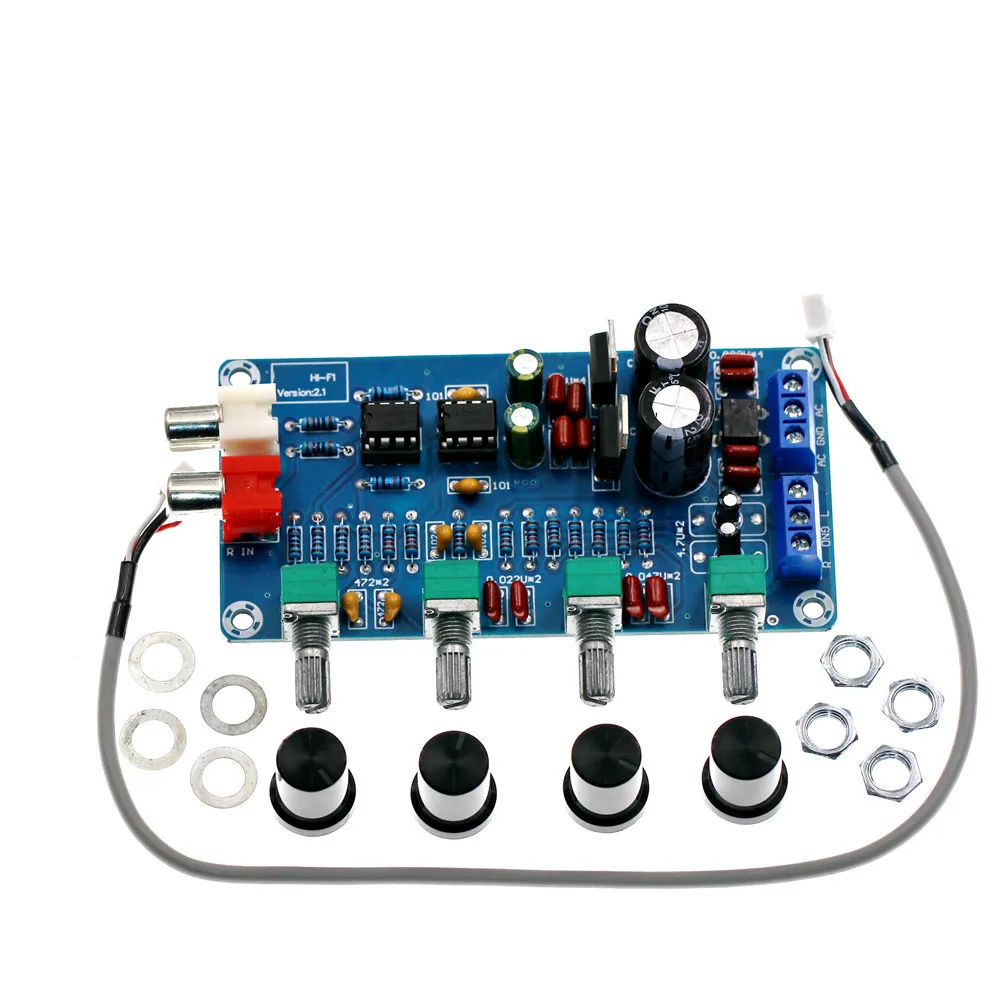 XH-M164 Audio Amplifier Board Dual Channel 4 Way NE5532 Power Supply High Medium Low Frequency Professional Audio Equipment