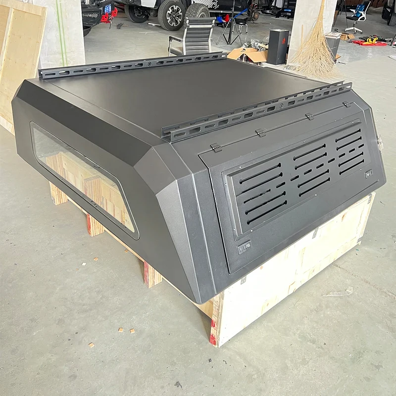

High Qualit s for Hilux Aluminum Alloy Pickup Bed Cap Truck Camper Hard Shell with Waterproof Window Mount