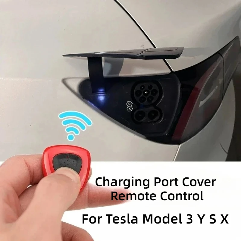 For Tesla Model 3 Y S X Charging Door Open Close RC Pile Button Charging Port Cover Remote Control Chip Direct Use Accessories