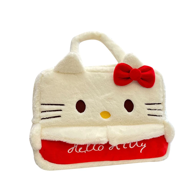 Sanrio Hello Kitty Plush Laptop Handbag Bag For Macbook Pro Case For Laptop Xiaomi Dell HP Lenovo 14.5 15.6 Inch Protable Bag