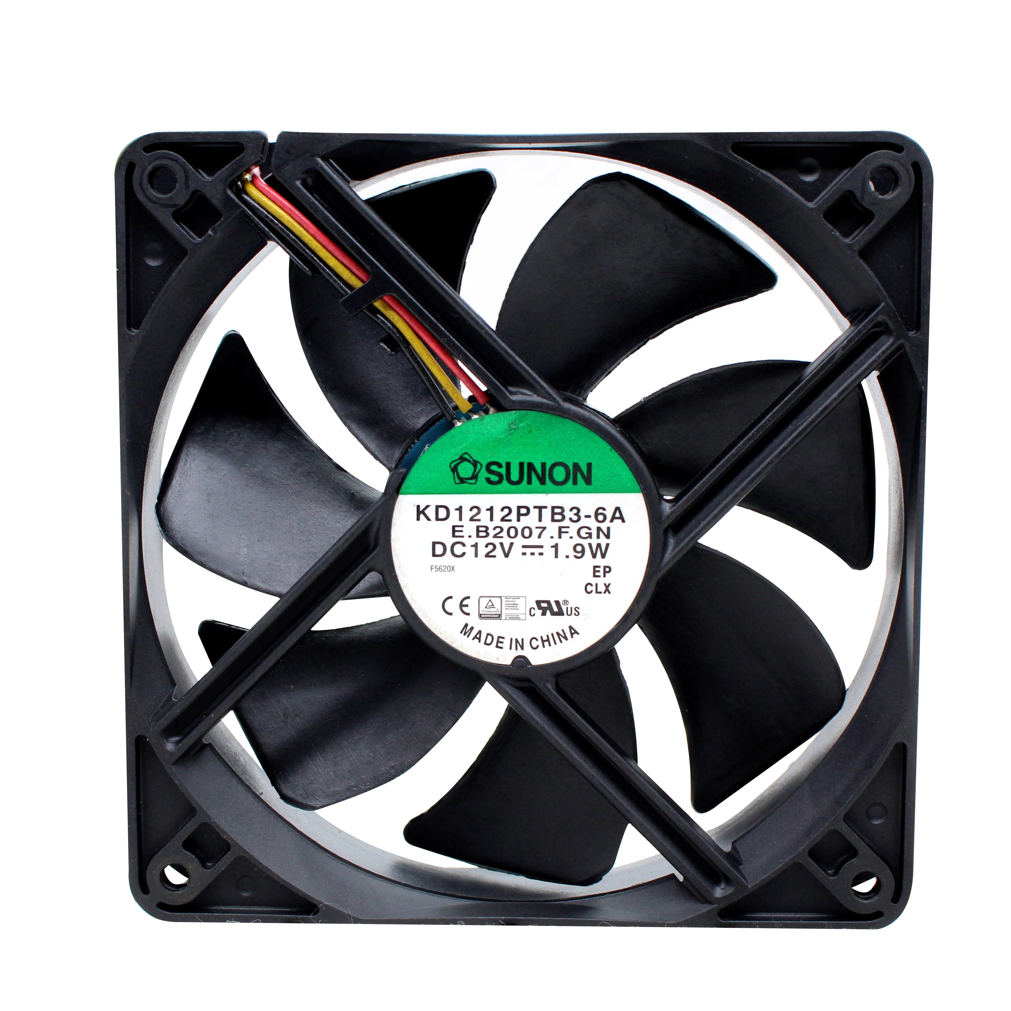 ORIGINAL KD1212PTB3-6A 12V 1,9 W 12025 120*120*25mm nuevo radiador de ventilador de refrigeración
