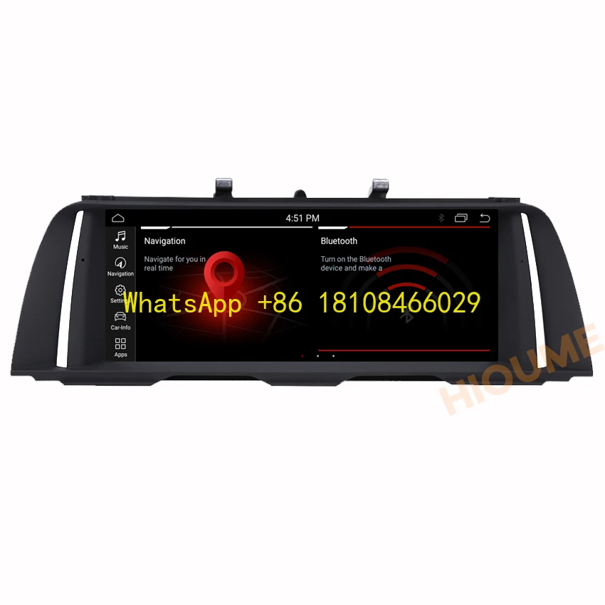 

12.5" Snapdragon Android 12 8+128G Car Multimedia Player GPS Navigation for 5 Series 520i F10 F11 2011-2016 Radio Stereo
