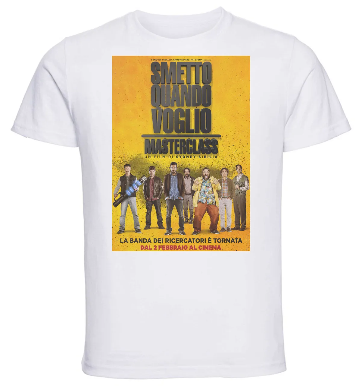 T-shirt Unisex - White - Smetto Quando Voglio Masterclass Playbill