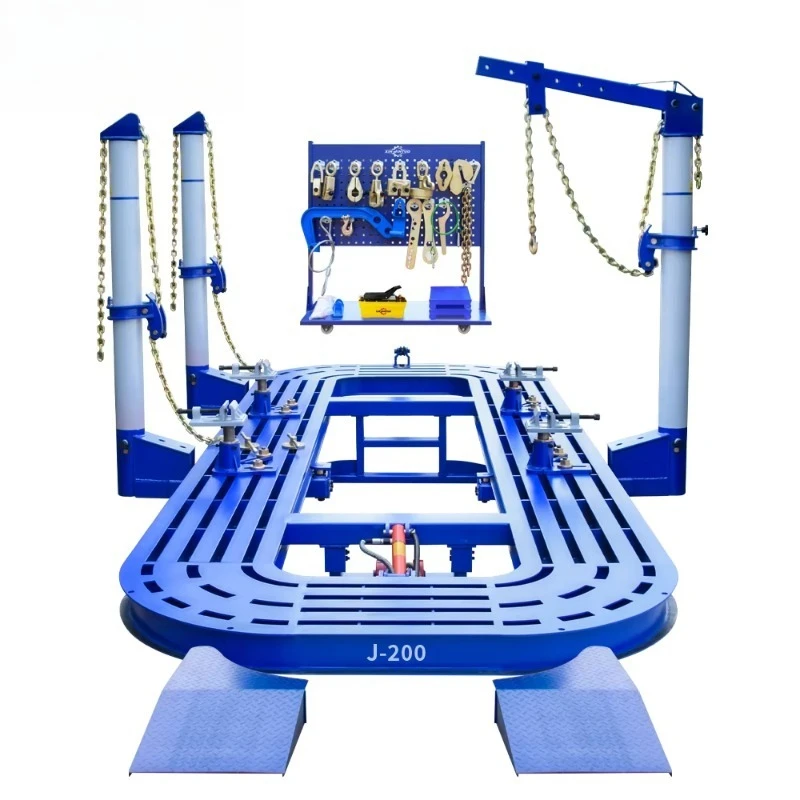 Banco de asador de marco de coche, soporte de máquina de soldadura de tubo de acero para trabajo de carrocería de coche, para reparación de automóviles