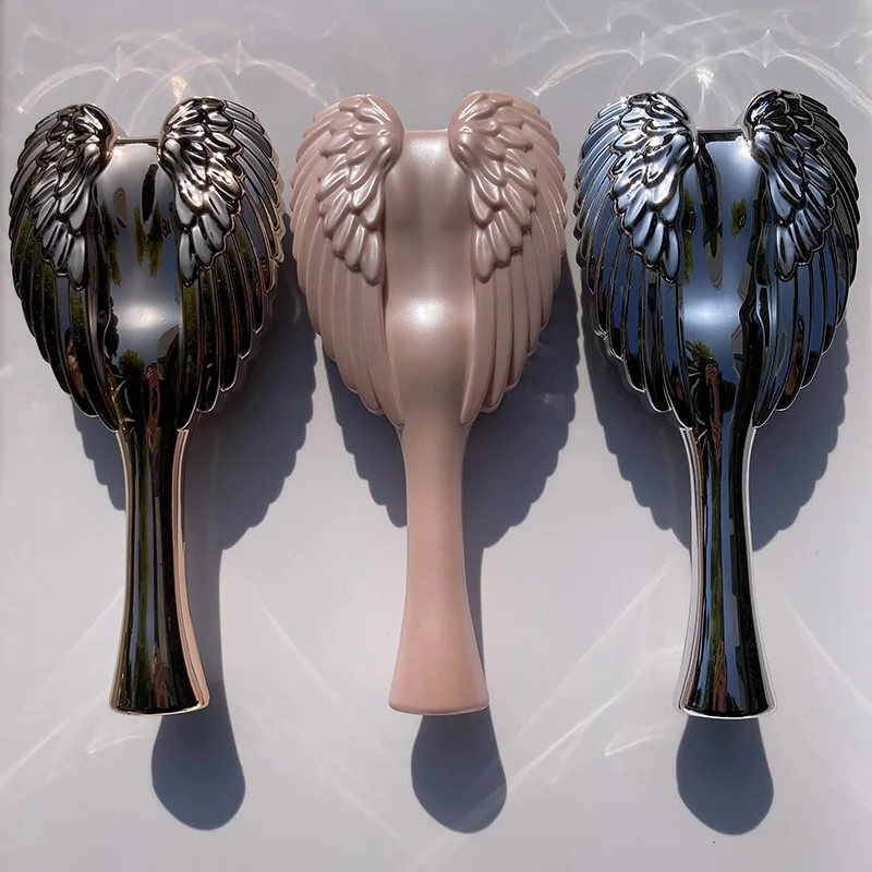 Angel Comb Queen Wings Massage Comb Ladies Dry Wet Use Brush No Tangle Portable Mirror Hair Brush for Personal Grooming