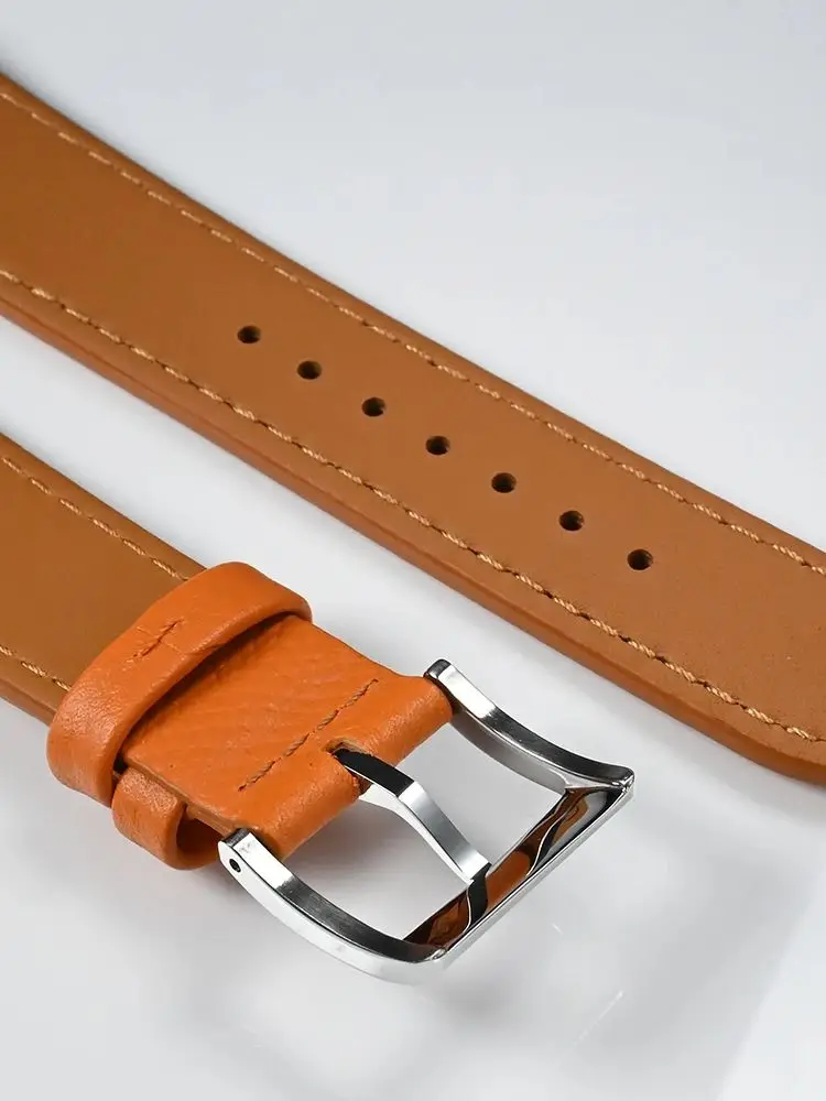 San Martin Watch Strap 20mm Leather Quick Release Wristwatch Belt Watch Band Sweat For Man Comfortable Classic Epsom SN0101