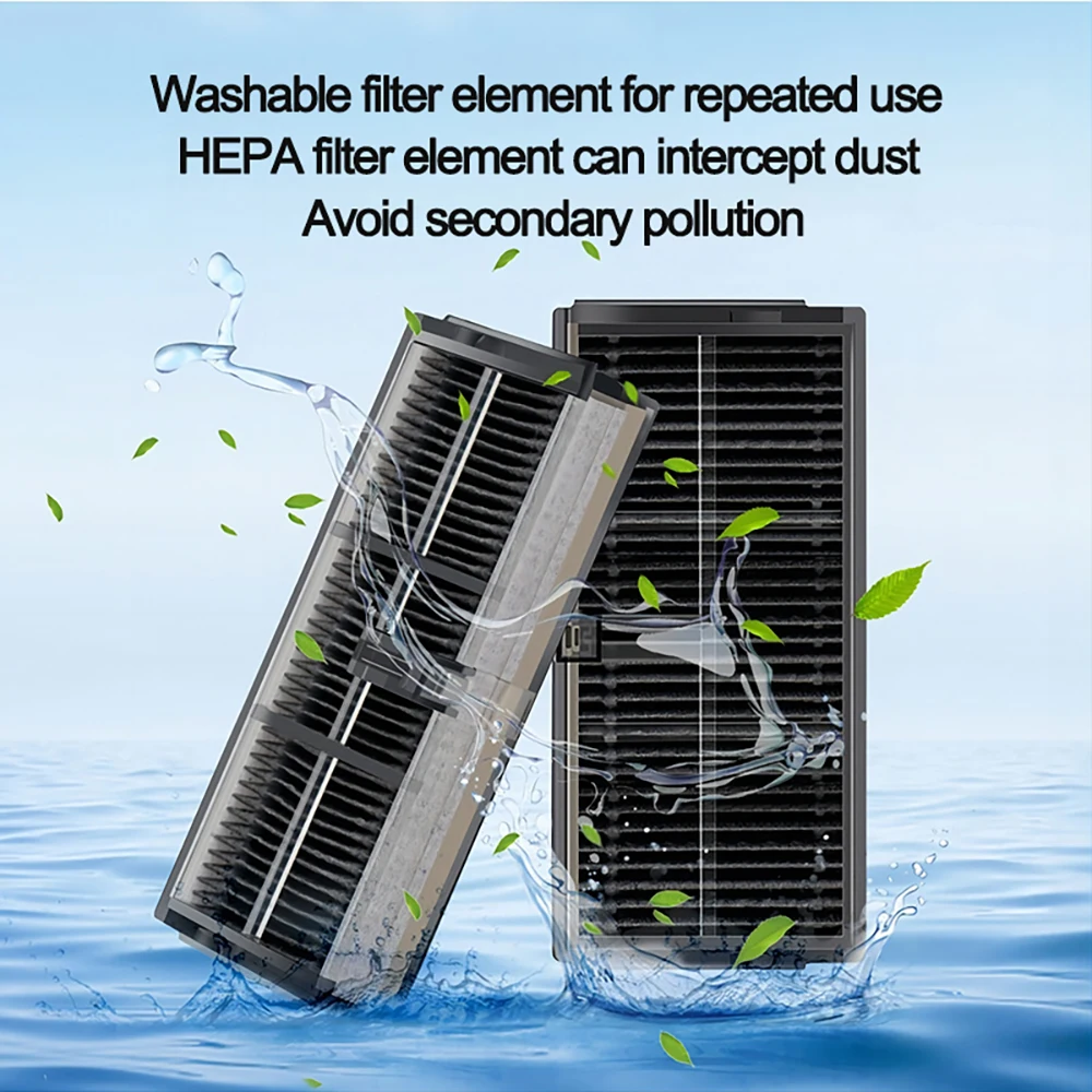 For 2024 Xiaomi Mijia Omni M40 D110CN Replacement Parts:Main Roller Side Brush,Cover,Hepa Filter,Mop Cloth,Dust Bag Accessories