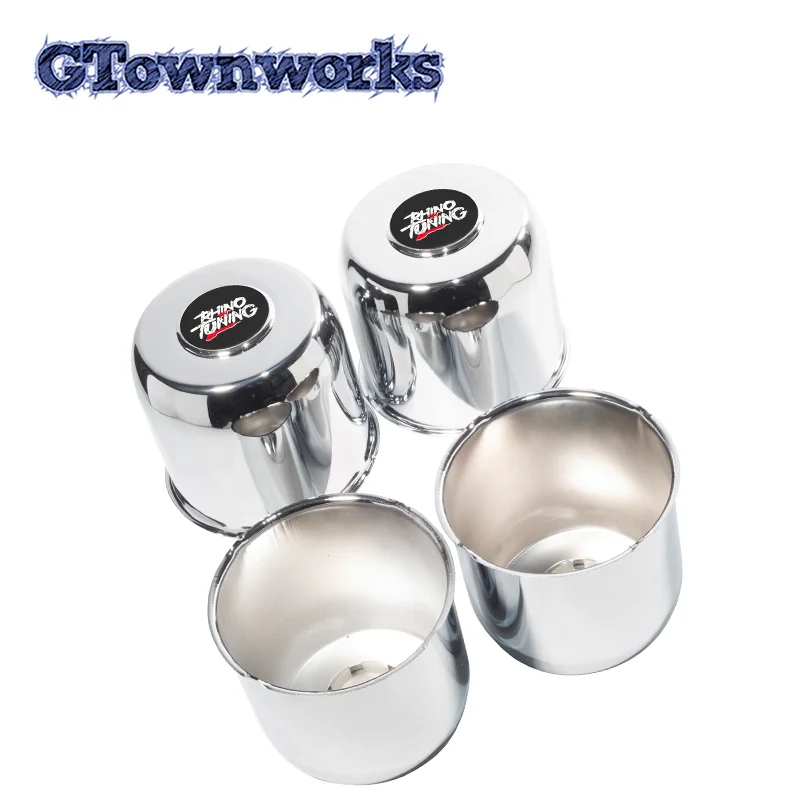 

GTownworks 1pc/4pcs 124mm Push Through Wheel Center Caps 4.88in Closed-End Push Through Center Caps For Truck Trailer Wheel Rims
