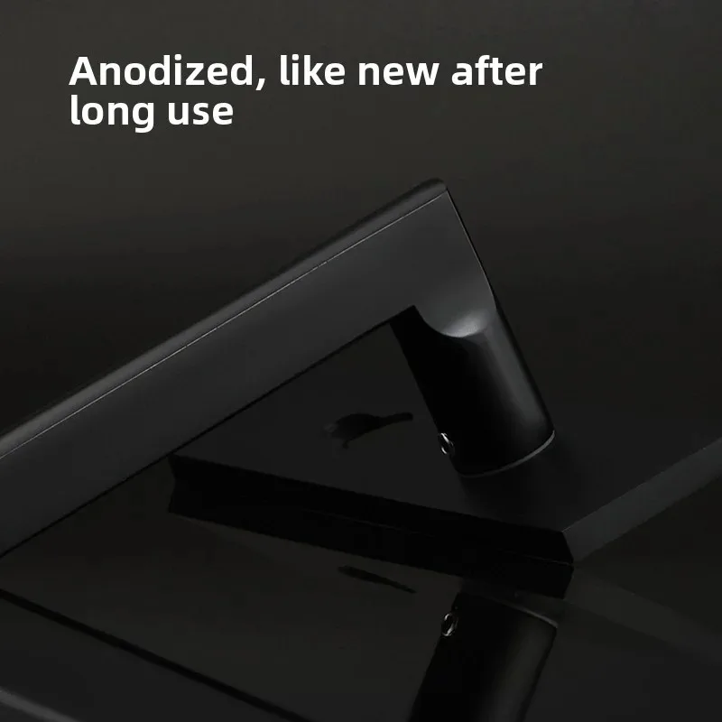 Czarny, cichy zestaw zamków do drzwi z kluczami, wytrzymałe zamki do drzwi wewnętrznych, klamki do drzwi do sypialni, łazienki, ogólnego użytku domowego.