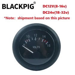 52mm DC8-16V 18-32V Voltmeter Generator Voltage Guage Meter For Genset Spare Parts 12V/24V Optional