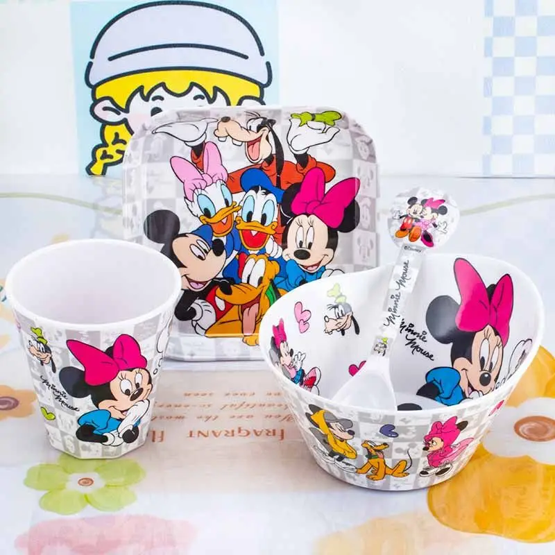 Disney kawaii Mickey Minnie nuovo cartone animato per bambini creativo antiscottatura e anticaduta artefatto da tavola carino per bambini di qualità alimentare