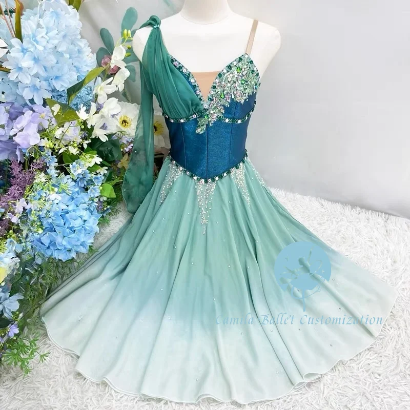 الراقية الجديدة المخصصة قراصنة تشايكوفسكي الباليه المهنية توتو المنافسة تظهر تنورة طويلة تيارا الكبار والأطفال