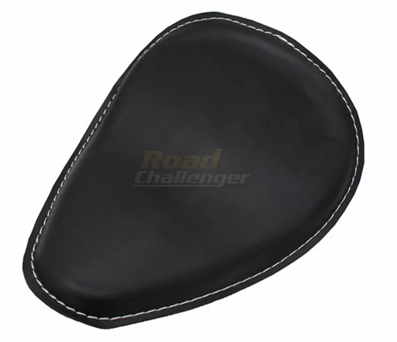 Siège de moto en cuir, siège à ressort SOLO, Sportster, Chopper, Bobber, personnalisé, 3 po