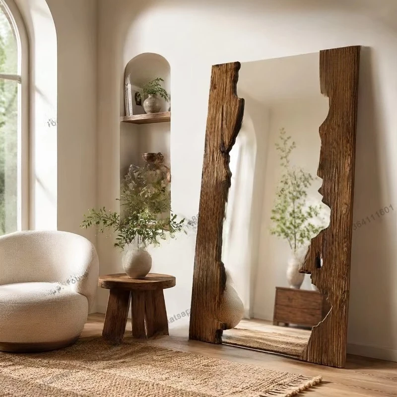 Hot Selling Products Funky Makeup Decorative Mirrors Living Room Art Aesthetic Full Body Mirror Nordic Irregular Cute Garden Spi