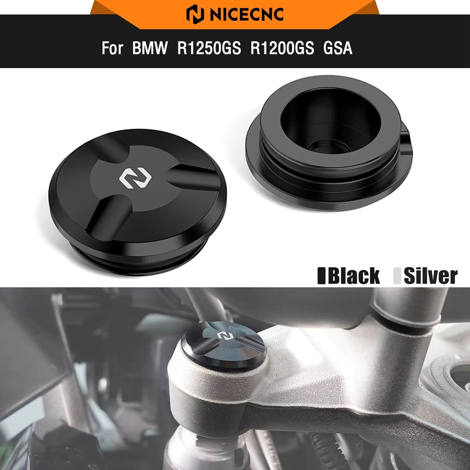 Fork Top Tube Cover For BMW R1250GS R1250GS Adventure R1200GS/Adventure R1100GS R1150GS Adventure R1150R R1200R R1200RT R850R