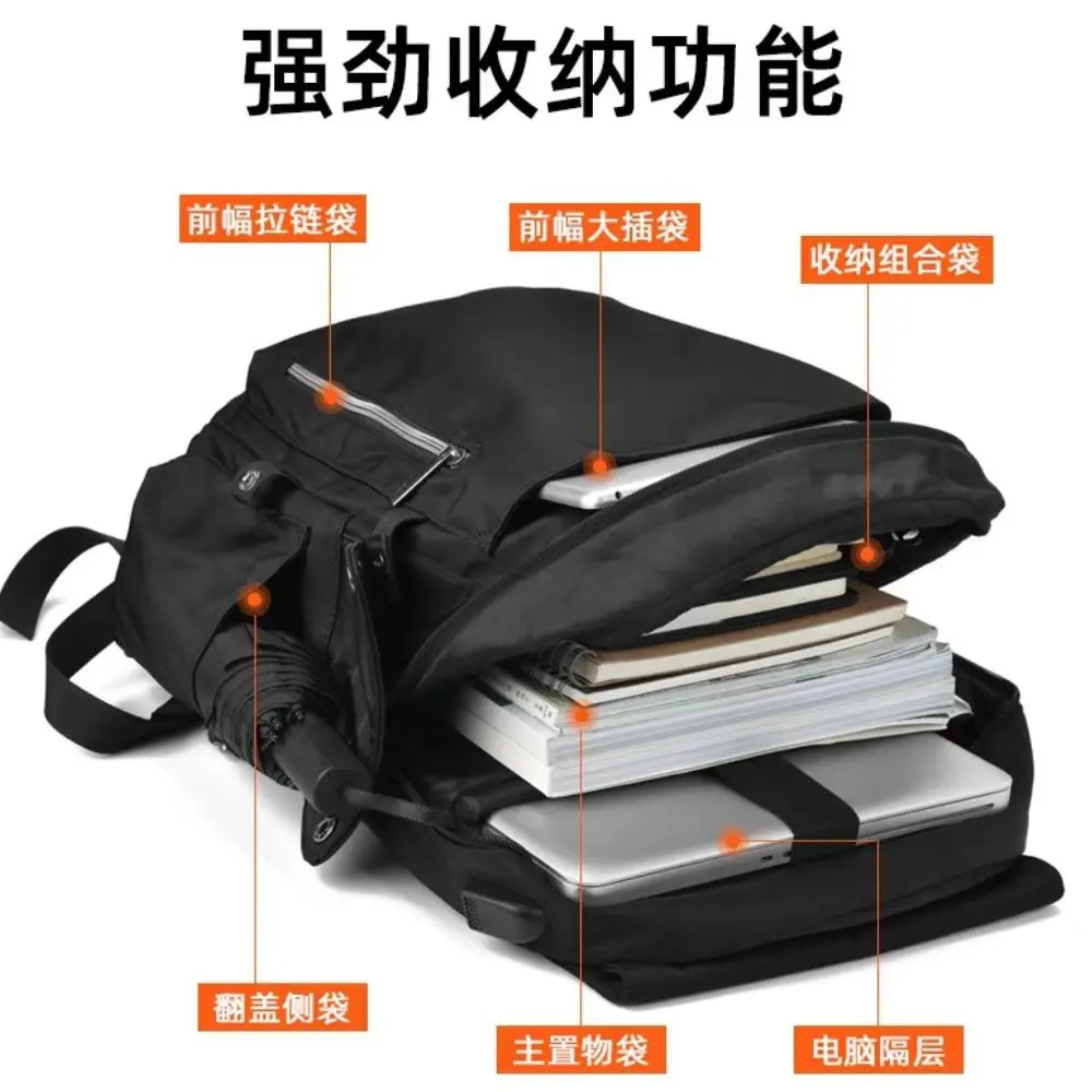Cross border backpack for men, casual commuting backpack, computer bag, British style large capacity travel bag, waterproof back