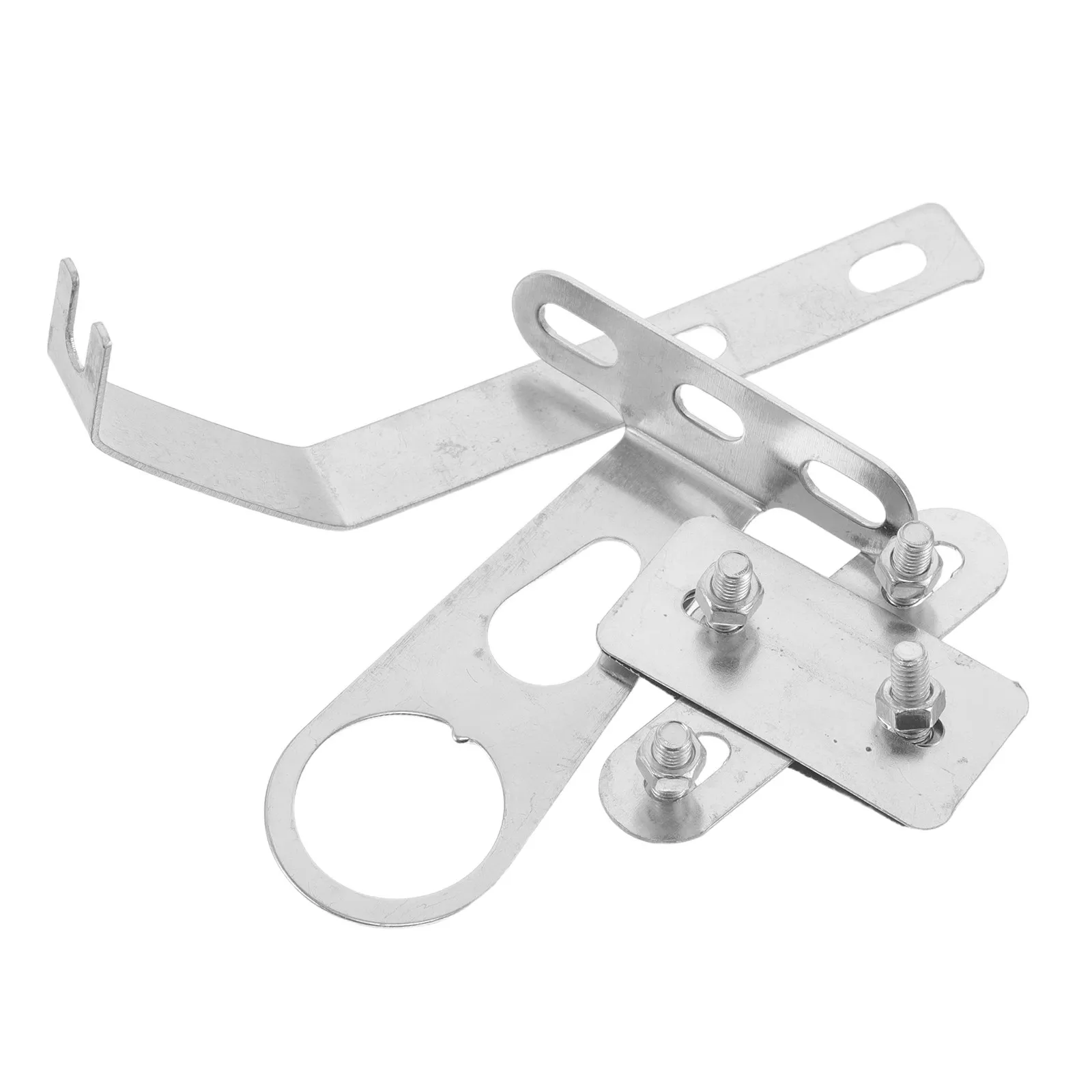 

1Set Bike Basket Mounting Bracket Stable Support Metal Plate Reinforced Coated for Folding Mountain Electric Bikes Basket Holder