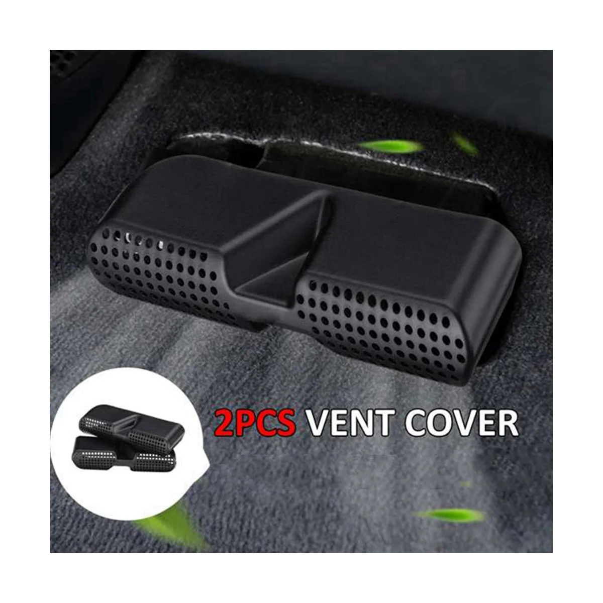 2Pcs Car Under Seat Air Condition Air Vent Cover Vent Outlet Covers for BMW X3 X4 2011-2017