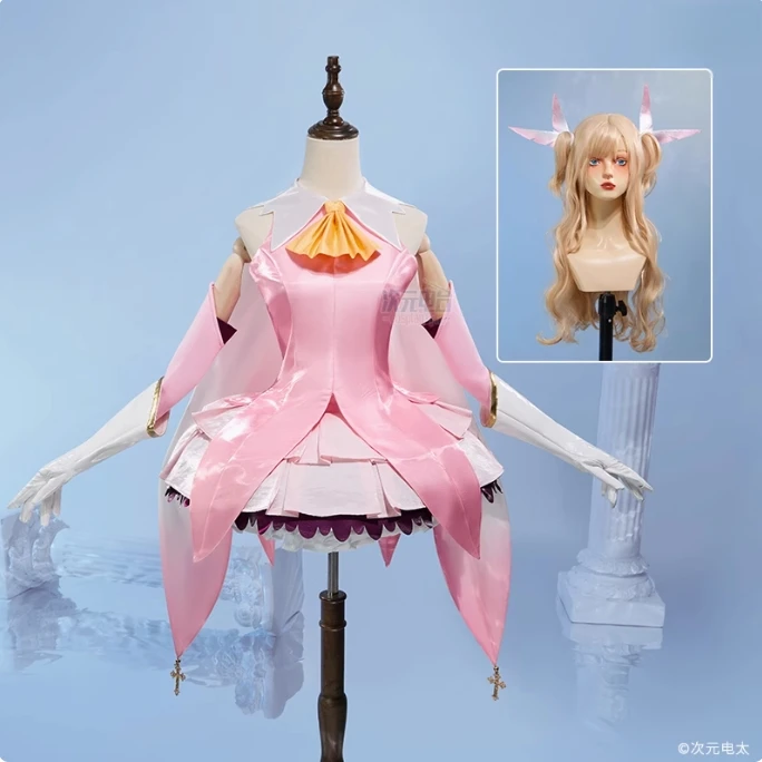Fate/kaleid liner プリズマ☆イリヤ コスプレ イリヤスフィール・フォン・アインツベルン バトルドレス コスチューム ハロウィン パーティー スウィートレディ ロリータ ウィッグ セット
