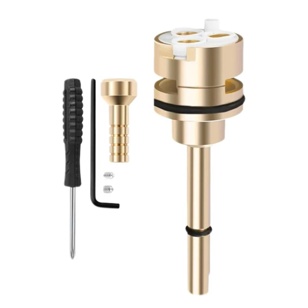 For 3 Setting Diverter Cartridge for Faucets Compatible with R11000 R22000 Valve Bodies Leak Brass Valve For 3