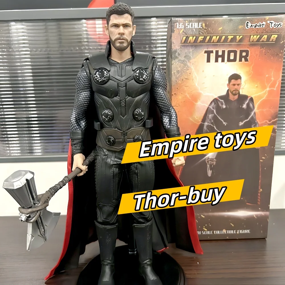 

Marvel The Avengers Thor Double Blade Battle-Axe Ragnarok Thor 1/6 Pvc Figure Model Collect Gifts Toys Crazy Toys