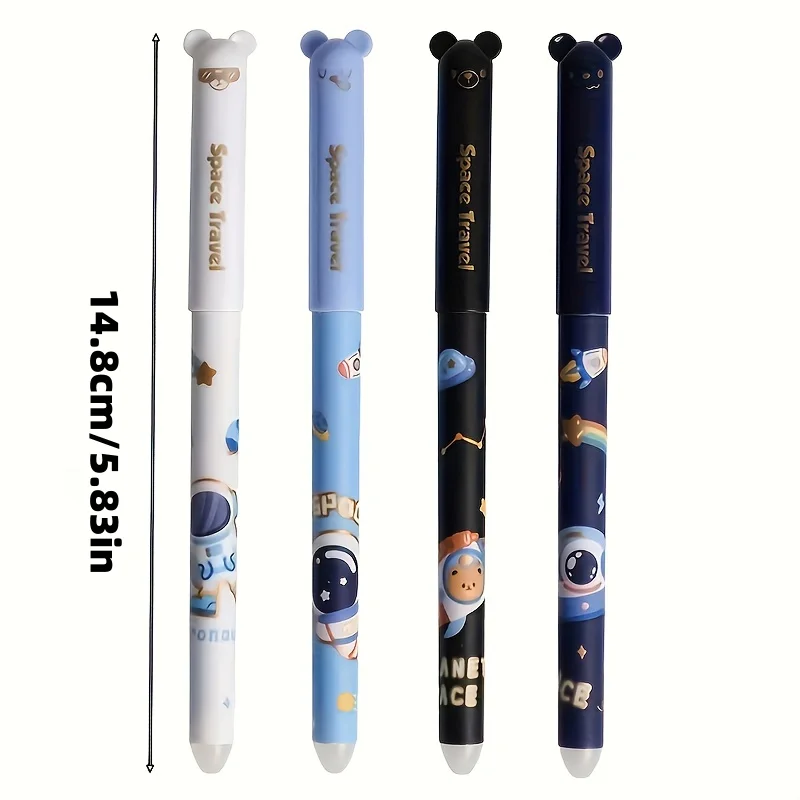 

Набор из 20 стираемых гелевых ручек с случайным рисунком панды, черные чернила, термостираемые, высококачественные, незаменимые для студентов и офисного использования.