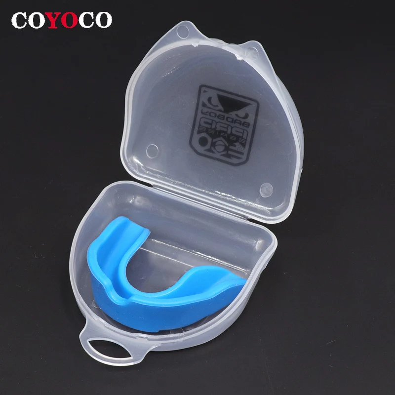 1 Pcs Sports Tooth Protector Silicone Braces COYOCO Boxing Mouth Guard Sanda Taekwondo Anti-wear Free Shaping Mouthguard