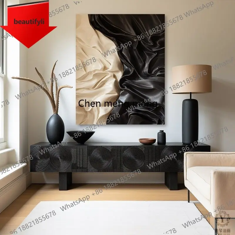 A50 wind living room three-dimensional relief painting entrance wood carving physical painting bedroom 3D installation painting