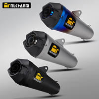 51MM Universal Arrow V4 exhaust tail section escape 51MM Carbon tip muffler for R3 MT07 R6 R15  ZX6R Z400 Z1000 CBR1000 GSXR1000