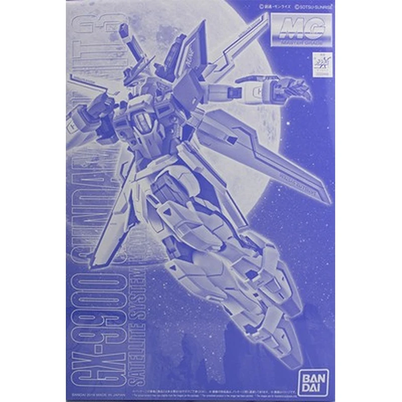 Bandai Genuine Gundam Model Kit Anime Figure MG GX-9900 Gundam X Unit3 Collection Gunpla Anime Action Figure Toys for Children