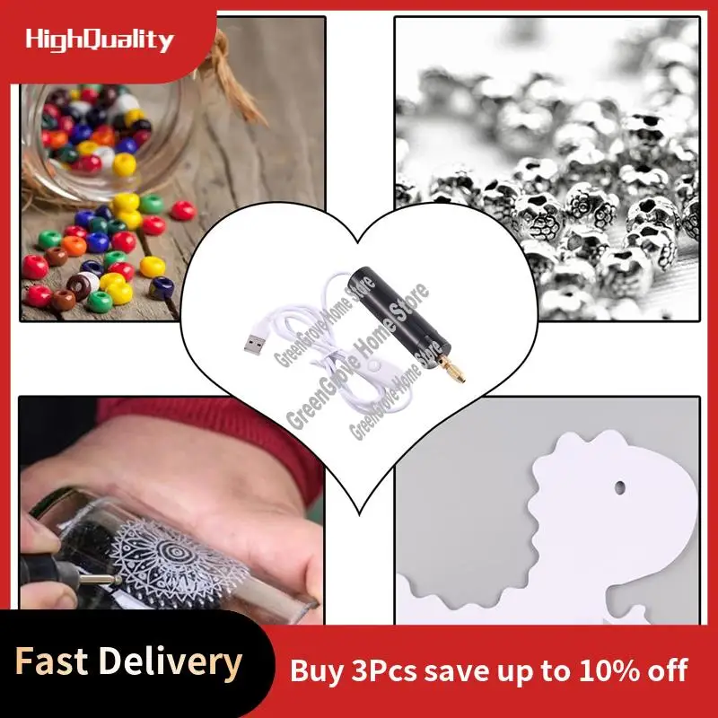 

0.7-1.2Mm Micro-Electric Hand Drill Set For Resin,Electric Mini Drill For Jewelry Making Electrical Pin Vise Kit-A57M