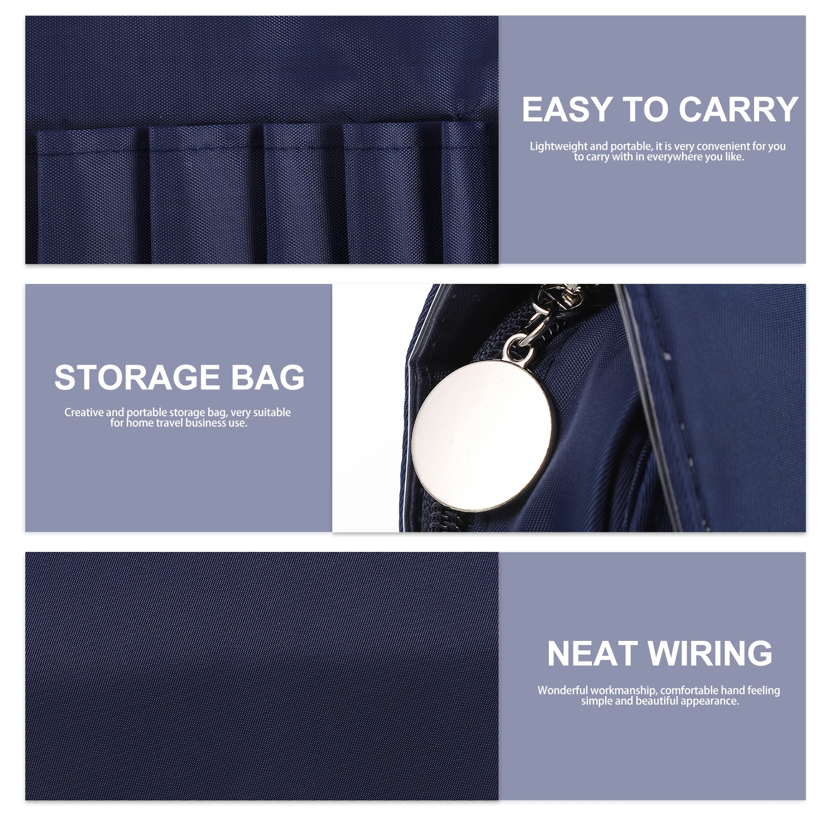 

Makeup Storage Pouch Large Capacity Folding Brush Case Travel Bag Organizer Lightweight Durable Premium Material