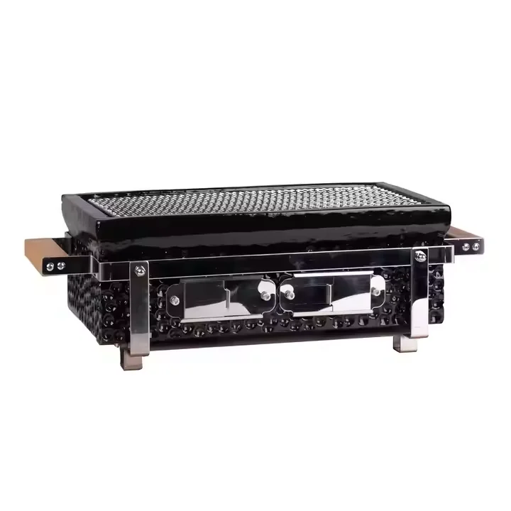 Premium Tabletop Japanese Yakiniku BBQ Charcoal Grill Korean BBQ Hibachi Grill with Powder Coating Finish