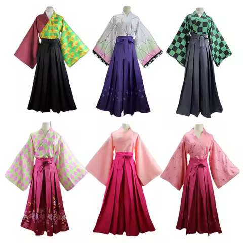 2025 aaa Anime Kochou Shinobu Kamado Tanjirou Kanroji Mitsuri Tomioka Giyuu Tsuyuri Kanao Cosplay Costume Japanese Kimono Bathro
