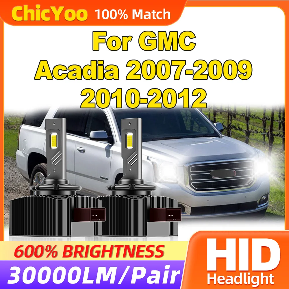 

30000LM Xenon Headlight Bulbs 120W LED Car Lights 12V 6000K HID Xenon Lamps For GMC Acadia 2007 2008 2009 2010 2011 2012