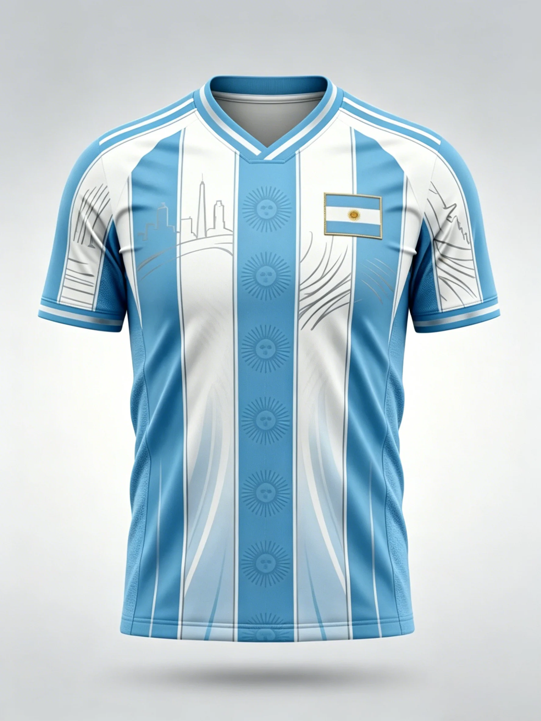 2026 Argentina's new children's T-shirt is suitable for outdoor outings, daily exercise, football games and summer wear.