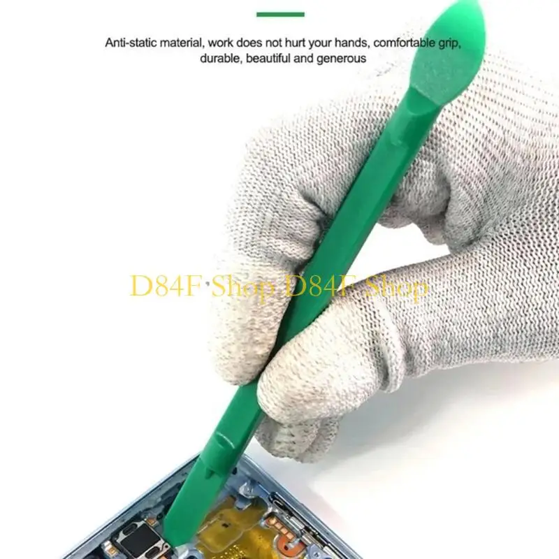 D84F 10Pieces Opening Repairing Pry Tool Plastic Spudger Crowbars for Smartphone